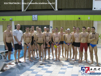 Groupe entrainement enchaînement, après la natation